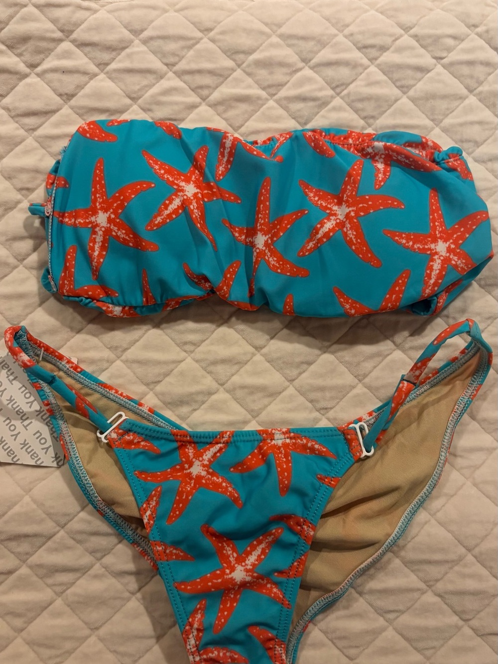 Girls' Turquoise Starfish Two-Piece Swim Set